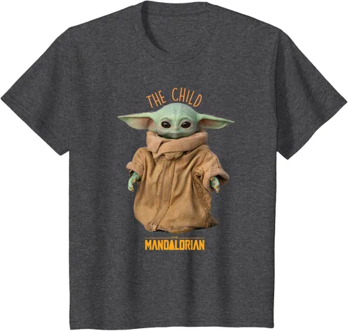 Vista 23 de Star Wars The Mandalorian Grogu The Child Photo Pose - Camiseta linda Negro