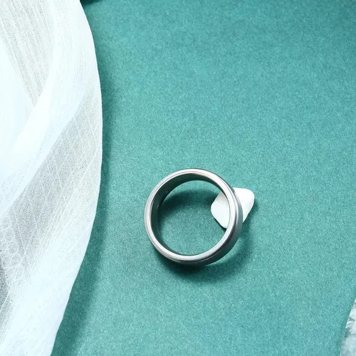 Vista 7 de Anillo giratorio de titanio de tungsteno de 0.2360.315 pulgadas para hombre, tamaño medio, sin níquel, anillo de ansiedad para hombres y mujeres