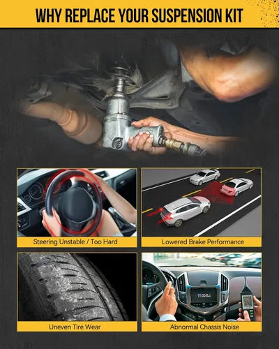 Vista 2 de KAC Brazo de Control Inferior Delantero Compatible con Mazda 5 2006-2010, para Kit de Reemplazo de Brazos de Suspensión Mazda 3 2004-2009