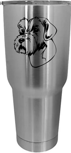 Vista 117 de Cairn Terrier - Vaso grabado con temática de perro, 30 onzas