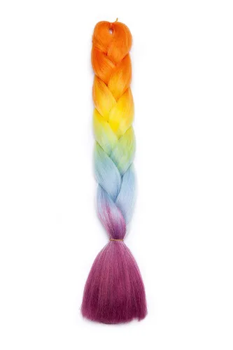 Vista 6 de Trenzas africanas Jumbo de cabello sintético africano trenzado africano, de fibra de alta temperatura, 24 pulgadas, trenzas torcidas Senegal, 3.53