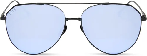 Vista 3 de DIFF Dash Designer - Gafas de sol de aviador de gran tamaño para mujer, protección UV400