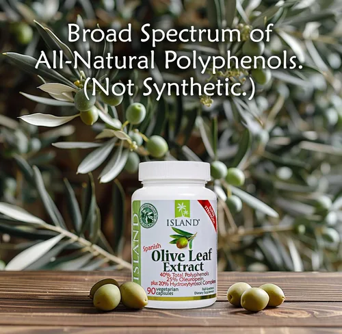 Vista 5 de Extracto real de hoja de olivo europeo super fuerte, 25% oleuropein, 0,018 oz, 90 cápsulas, más complejo hidroxitirosol. Fuerza profesional por