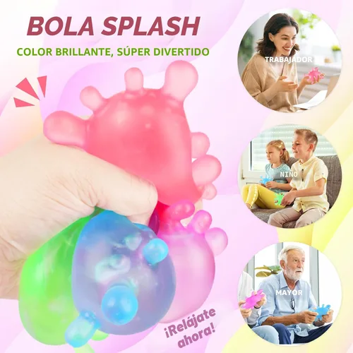 Vista 2 de Juguetes Fidget Pelotas Antiestrés para Niños, Juguetes Blanditos Squishy, Premios Fidget a Granel - Pelotas Sensoriales - Pelotas Antiestrés