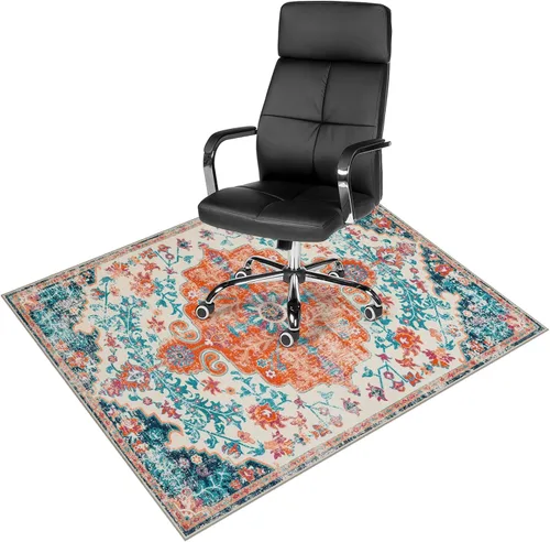 Vista 24 de Anidaroel Alfombra para Silla de Oficina para Piso de Madera Dura, Protector para Silla con Ruedas de 36"x48", Alfombra para Computadora