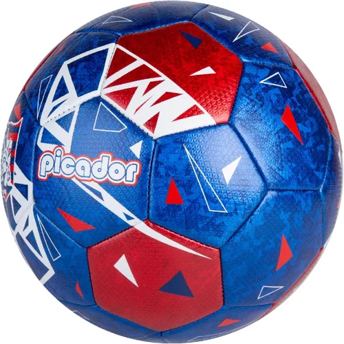 Vista 2 de PP PICADOR Balones de fútbol tamaño 4, pelota de fútbol de cuero láser para entrenamiento deportivo y juego de partidos, juego de bolas de fútbol