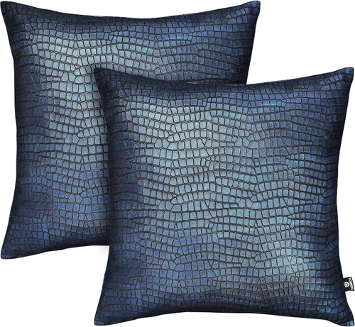 Vista 20 de Funda de almohada de piel de cordero – Funda de cojín para sofá – Fundas decorativas para sala de estar o dormitorio, 14 x 14 pulgadas – Negro