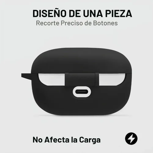 Vista 4 de Geiomoo Funda de silicona compatible con JBL Endurance Race, funda protectora con mosquetón (negro)