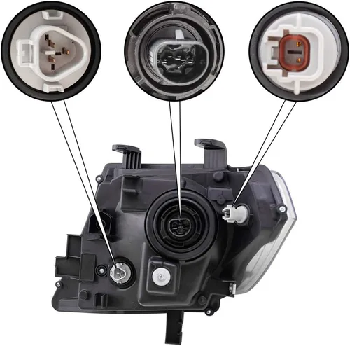 Vista 4 de Brock Faro delantero combinado de pasajeros de repuesto compatible con camioneta Frontier 09-19 26010Z40B