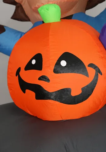 Vista 8 de Decoración Inflable de Halloween de 4 Pies Ataúd Espeluznante Multicolor