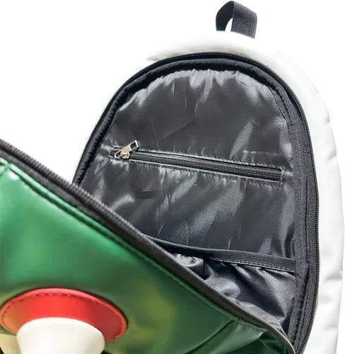 Vista 5 de CrazyCatCos Bowsette Koopa Mochila Super Crown Cool White Spiked Shell Daypack Cosplay Costume Accesorio Prop