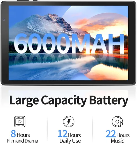 Vista 4 de Tablet Android 10 pulgadas, 32GB+1TB Expandible, Pantalla HD IPS Gris