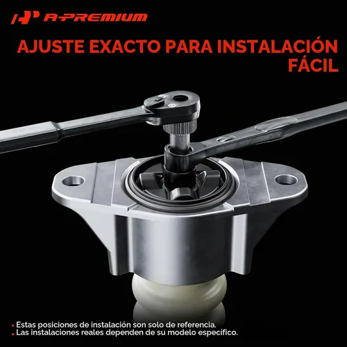 Vista 7 de A-Premium - Soporte de puntal superior trasero compatible con Volkswagen, Audi