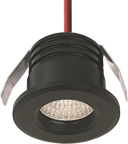 Vista 3 de 2 paquetes de mini focos de 3 W, AC 110V 220V, luces empotradas para techo, para exhibición en vitrina y debajo del gabinete, luz blanco cálido 3000