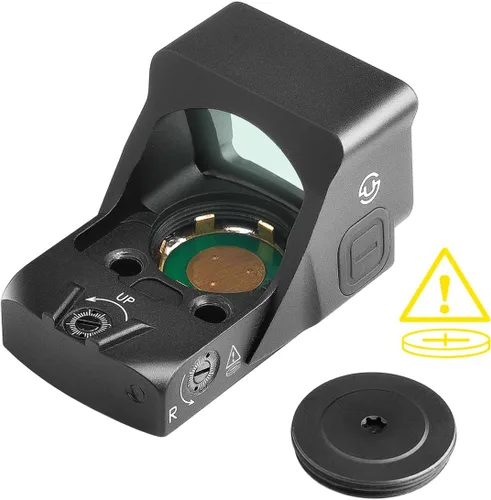 Vista 7 de Zulisy OWL 3 MOA - Mira refleja de punto verde de tamaño completo, para Doctor/Venom Footprint, adaptador óptico listo para cortar pistola, Shake