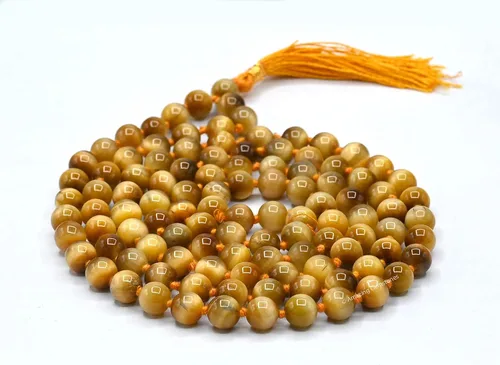 Vista 2 de Amazing Gemstone Japa Mala - Collar de 108 cuentas de oración y pulsera de muñeca Mala para meditación