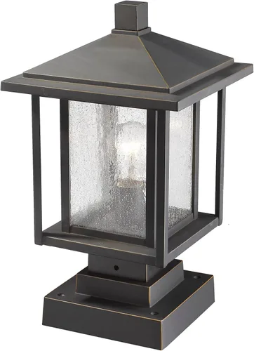 Vista 3 de Z-Lite 554PHMS-SQPM Aspen Luz individual de 16 pulgadas de alto para montaje en muelle al aire libre