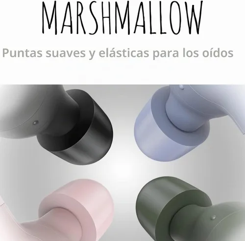 Vista 2 de JVC Marshmallow - Auriculares inalámbricos Bluetooth 5.3 con batería de 28 horas, auriculares de espuma viscoelástica para comodidad durante todo
