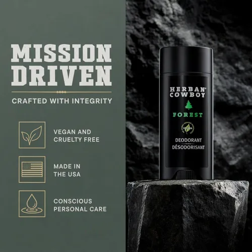 Vista 7 de Herban Cowboy Desodorante natural Bosque, 2.8 oz.