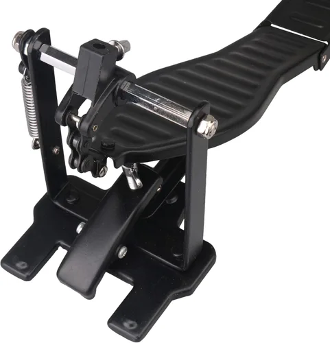 Vista 5 de Yibuy - Juego de pedal de tambor de aluminio negro con kit de reparación de batidor de tambor