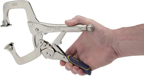 Vista 6 de IRWIN VISE-GRIP - Alicates de soldadura, liberación rápida, abrazadera en C con almohadillas giratorias, 11 pulgadas (IRHT82586)