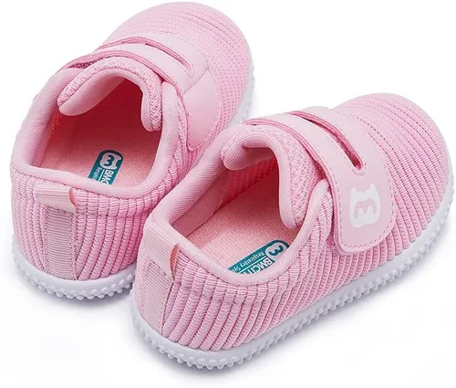 Vista 2 de BMCiTYBM Zapatos de bebé para niño y niña, zapatillas infantiles antideslizantes para primeros pasos, 6, 9, 12, 18, 24 meses