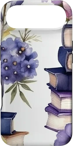 Vista 27 de Book Lover Purple Flower Case for iPhone 16
