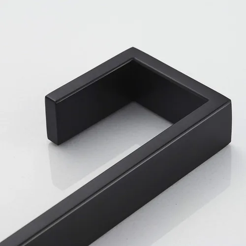 Vista 3 de JunSun Toallero de baño negro mate de 24 pulgadas, toallero de mano, toallero moderno para decoración del hogar, toallero, accesorios de baño
