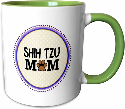 Vista 11 de 3dRose Shih Tzu Dog Mom - Taza de 11 onzas, color negro
