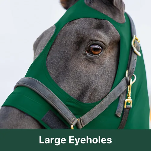 Vista 2 de Resistance Horse Hood Slinky Lycra Zip Mane Braid Shoulder Guard - Hoja de Cuidado de Caballos Sleazy Slickers