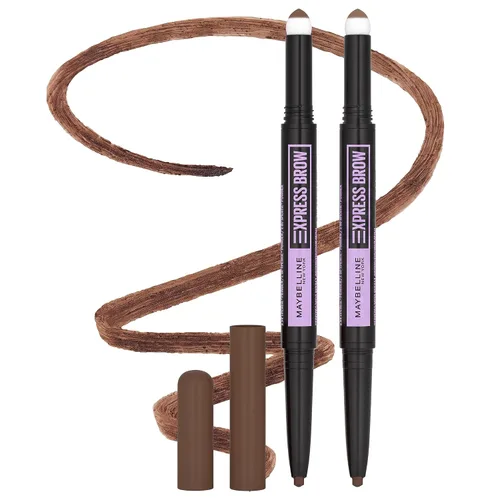 Vista 9 de Maybelline Express Brow 2 en 1 lápiz y maquillaje de cejas en polvo, rubio claro, 1 unidad 248 Rubio Claro