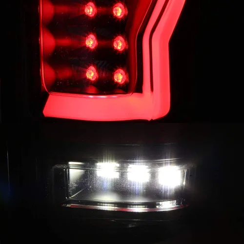 Vista 4 de AKKON - Compatible con Ford F150 2004-2008 [Styleside] Barra de tubo de tira LED negro luces traseras izquierda del conductor y lado derecho