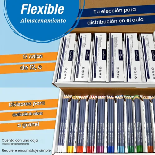 Vista 2 de Faber-Castell Creative Studio Goldfaber Lápiz Acuarela Classpack - 144 Lápices en 12