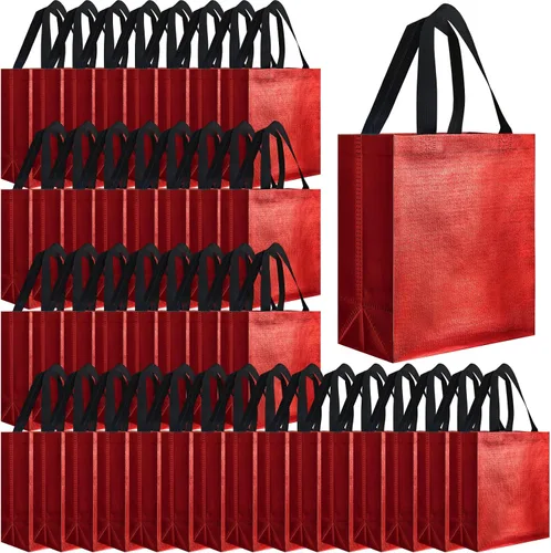 Vista 41 de Eccliy - 80 bolsas de regalo reutilizables, tamaño mediano, color negro