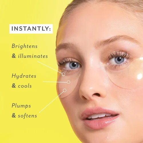 Vista 3 de Patchology Almohadillas de gel para debajo de los ojos, parches debajo de los ojos para ojos hinchados, ojeras, arrugas y bolsas de ojos, máscara