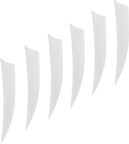 Vista 13 de Arrows - Plumas reales de 3 pulgadas con corte de escudo para cañas de tiro de caza DIY (paquete de 36)