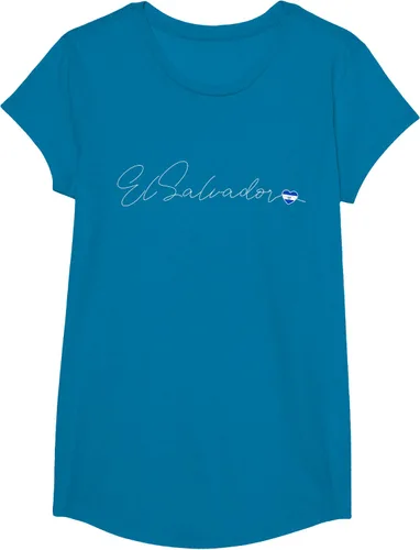 Vista 42 de Camiseta Simple Love El Salvadoreño con diseño de corazón en El Salvador