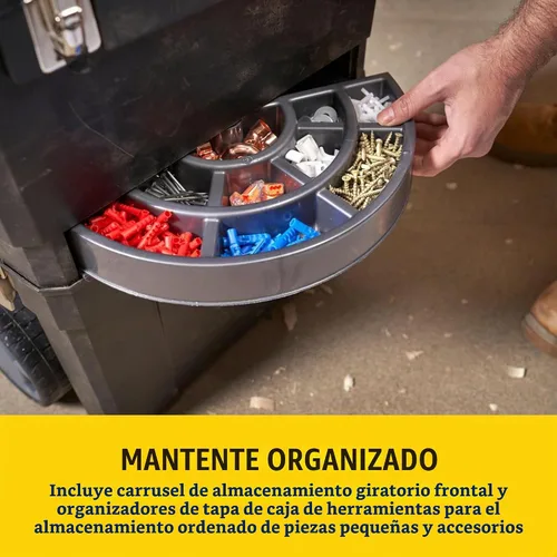 Vista 10 de Stanley Caja de herramientas móvil para centro de trabajo, unidades apilables de 2 niveles, 1-93-968