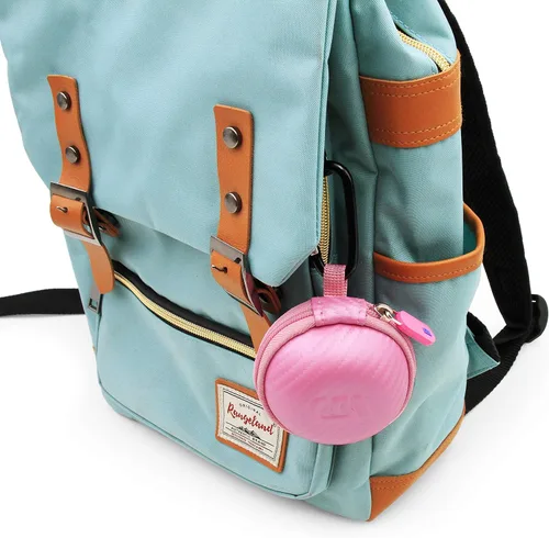 Vista 6 de Casematix Funda de transporte rosa compatible con Tamagotchi On Virtual Interactive Pet Game, incluye solo funda compacta