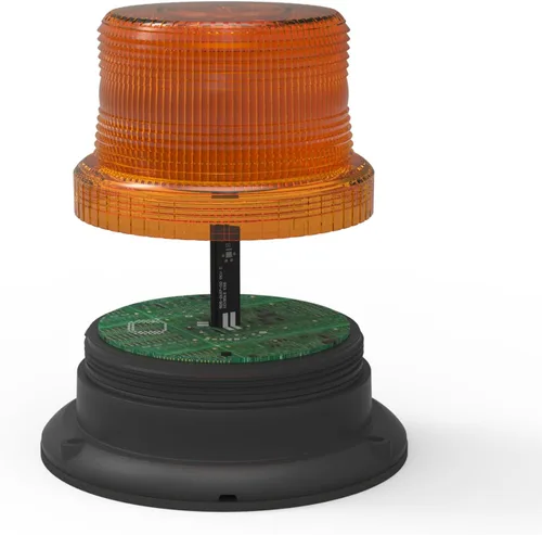 Vista 3 de Ecco Luz 6465A, SAE Clase III, montaje de 3 pernos, ámbar
