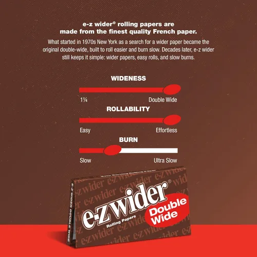 Vista 3 de E-Z Wider - Papel de liar doble ancho - 6 folletos con 24 hojas por folleto