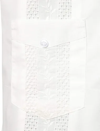 Vista 4 de VATPAVE Camisas de guayabera cubana de manga corta con botones para hombre