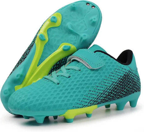 Vista 4 de Hawkwell Zapatos deportivos para niños con tacos de fútbol para exteriores (niños pequeñosniños grandes)