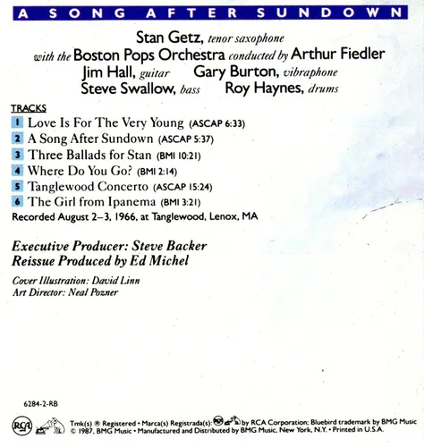 Vista 2 de A Song After Sundown Stan Getz with Arthur Fiedler at Tanglewood