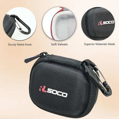 Vista 4 de RLSOCO Estuche Protector para Auriculares de Oído Abierto SHOKZ OpenDots ONE, Auriculares Inalámbricos Bluetooth - Negro (Solo Estuche)