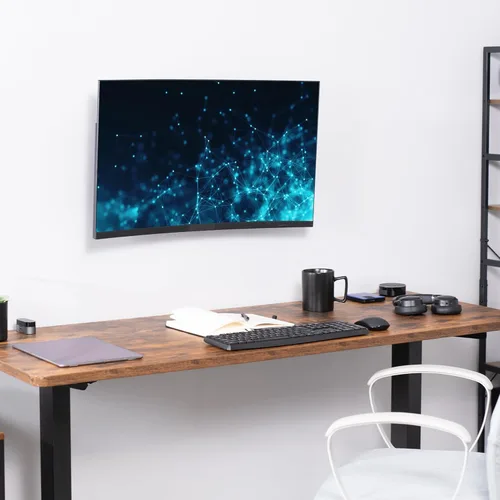 Vista 6 de VIVO MOUNT-VW01A - Soporte de pared articulado de altura ajustable para monitor individual de 17 a 32 pulgadas, para estaciones de trabajo de pie