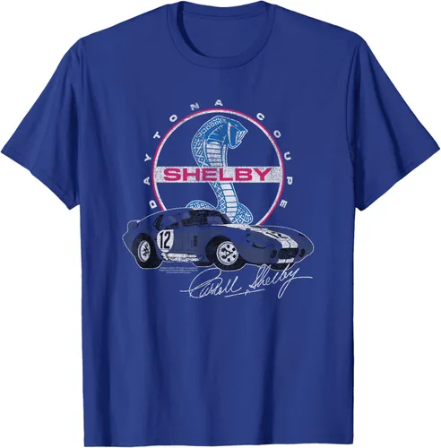 Vista 19 de Carroll Shelby Daytona Coupe Circle Logo Camiseta, Gris