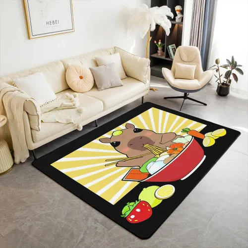 Vista 11 de Lake House - Alfombra rústica de 3 x 5 pies para niños, para sala de estar, para niños y niñas, decoración de reglas del lago, alfombra decorativa