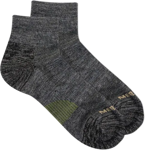 Vista 2 de Merrell Men's and Women's Lightweight Day Hiker Ankle Socks-Unisex Coolmax Wool Blend and Zoned Cushion