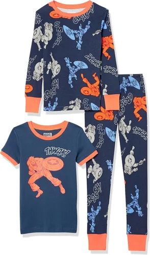 Vista 10 de Amazon Essentials Conjunto de pijama de algodón ajustado para niños